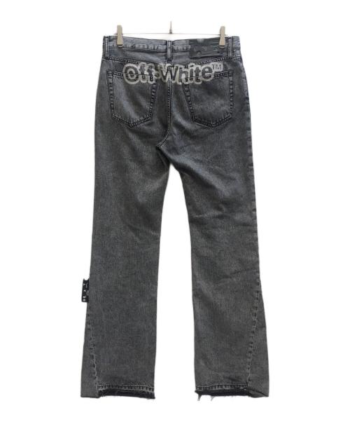 OFFWHITE（オフホワイト）OFFWHITE (オフホワイト) Slim Flare Jeans ブラック サイズ:33の古着・服飾アイテム