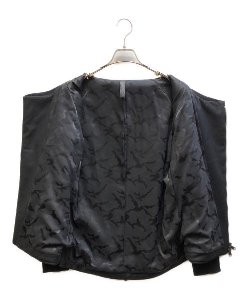 wjk（ダブルジェイケー）wjk (ダブルジェイケー) 素材切替MA-1 ブラック サイズ:Mの古着・服飾アイテム