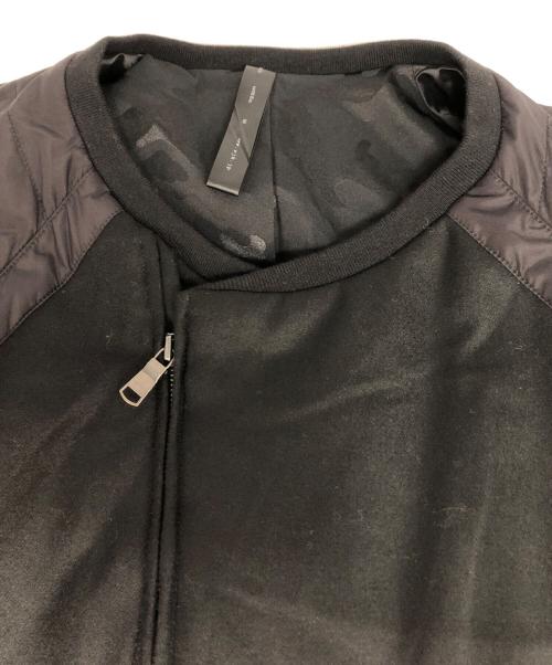 wjk（ダブルジェイケー）wjk (ダブルジェイケー) 素材切替MA-1 ブラック サイズ:Mの古着・服飾アイテム
