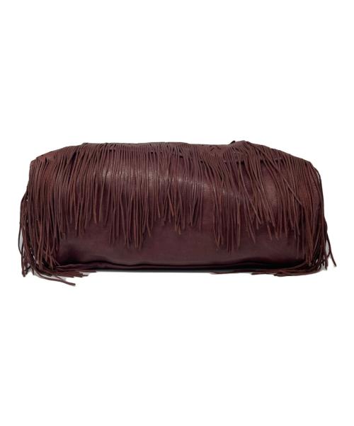 genten（ゲンテン）genten (ゲンテン) レザーフリンジトートバッグ パープルの古着・服飾アイテム