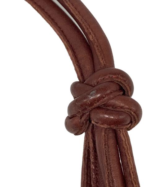 genten（ゲンテン）genten (ゲンテン) レザーフリンジトートバッグ パープルの古着・服飾アイテム