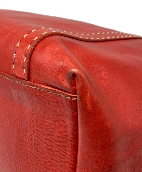 genten（ゲンテン）genten (ゲンテン) レザーバッグ レッドの古着・服飾アイテム