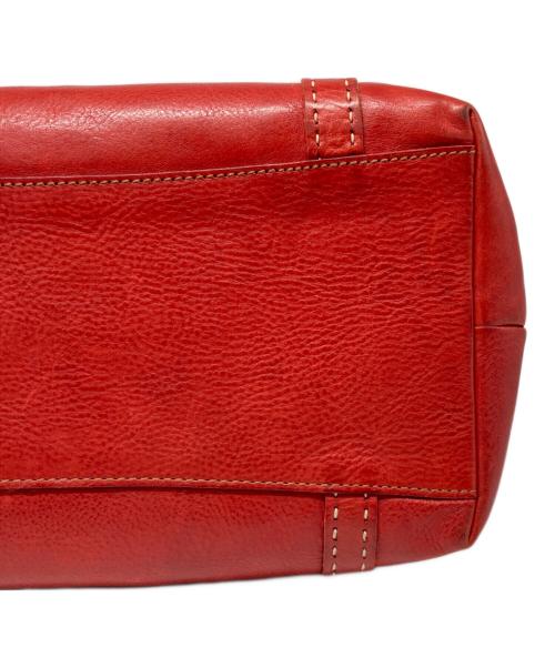 genten（ゲンテン）genten (ゲンテン) レザーバッグ レッドの古着・服飾アイテム