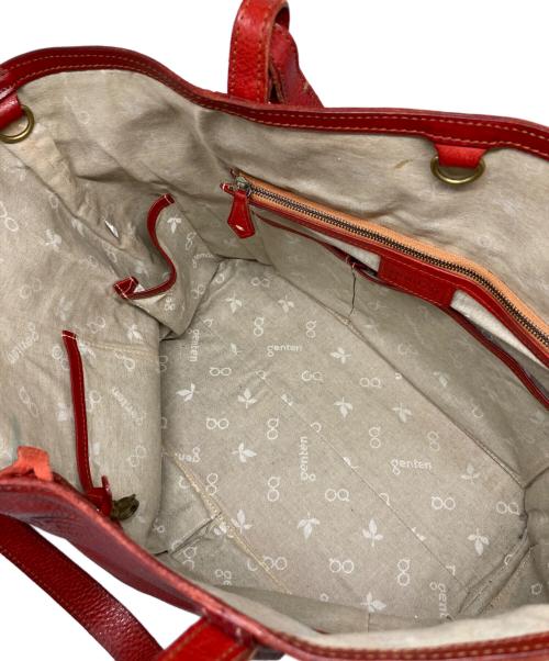 genten（ゲンテン）genten (ゲンテン) レザーバッグ レッドの古着・服飾アイテム