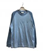 LACOSTEラコステ）の古着「ラグランコットンニット」｜ブルー