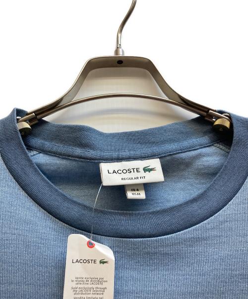 LACOSTE（ラコステ）LACOSTE (ラコステ) ラグランコットンニット ブルー サイズ:FR 4の古着・服飾アイテム