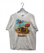 Hanesヘインズ）の古着「THE FLINTSTONES TEE」｜ホワイト