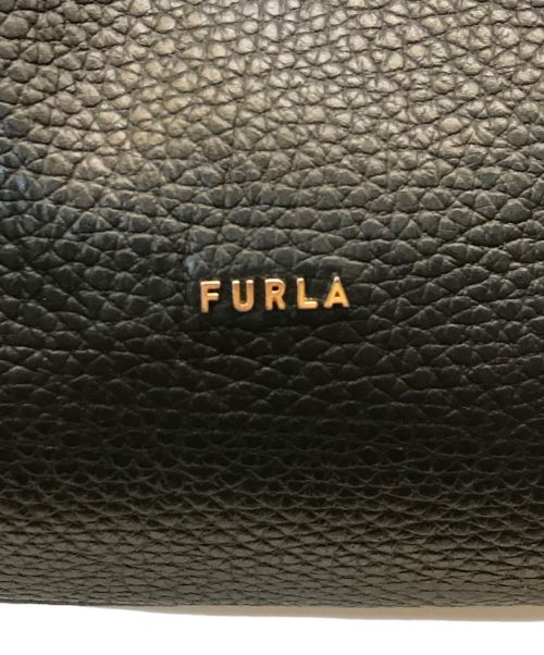FURLA（フルラ）FURLA (フルラ) EVENING チェーンショルダーバッグ ブラックの古着・服飾アイテム