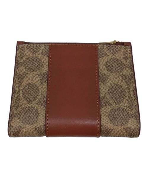 COACH（コーチ）COACH (コーチ) バイフォールド スナップ ウォレット ブラウンの古着・服飾アイテム