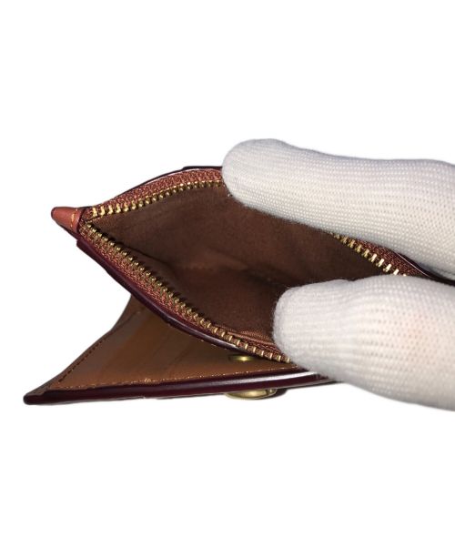 COACH（コーチ）COACH (コーチ) バイフォールド スナップ ウォレット ブラウンの古着・服飾アイテム