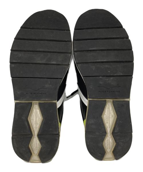 VOILE BLANCHE（ボイルブランシェ）VOILE BLANCHE (ボイルブランシェ) レザーコンビローカットスニーカー ブラック サイズ:42の古着・服飾アイテム