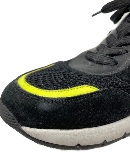 VOILE BLANCHE（ボイルブランシェ）VOILE BLANCHE (ボイルブランシェ) レザーコンビローカットスニーカー ブラック サイズ:42の古着・服飾アイテム