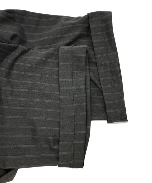 LOEFF（ロエフ）LOEFF (ロエフ) ヘリンボーン ストライプ オールインワン グレー サイズ:2の古着・服飾アイテム