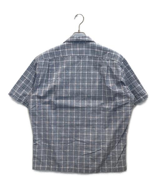 RRL（ダブルアールエル）RRL (ダブルアールエル) S/Sオープンカラーシャツ ブルー サイズ:Mの古着・服飾アイテム