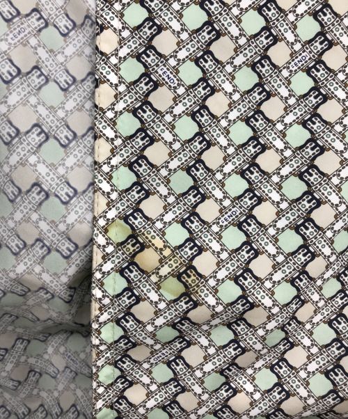 FENDI（フェンディ）FENDI (フェンディ) 総柄ナイロンコート グリーン サイズ:38の古着・服飾アイテム