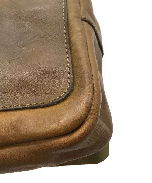 Herz（ヘルツ）Herz (ヘルツ) ソフトショルダーバッグ ブラウンの古着・服飾アイテム