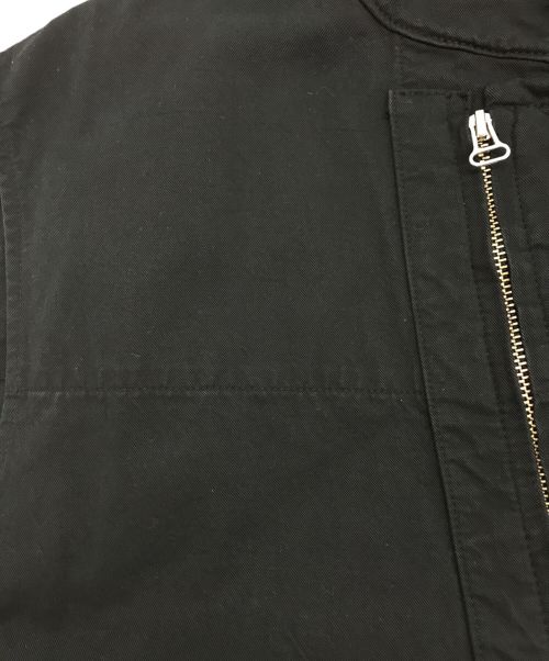 YOKE（ヨーク）YOKE (ヨーク) Military Long Vest ブラック サイズ:4の古着・服飾アイテム