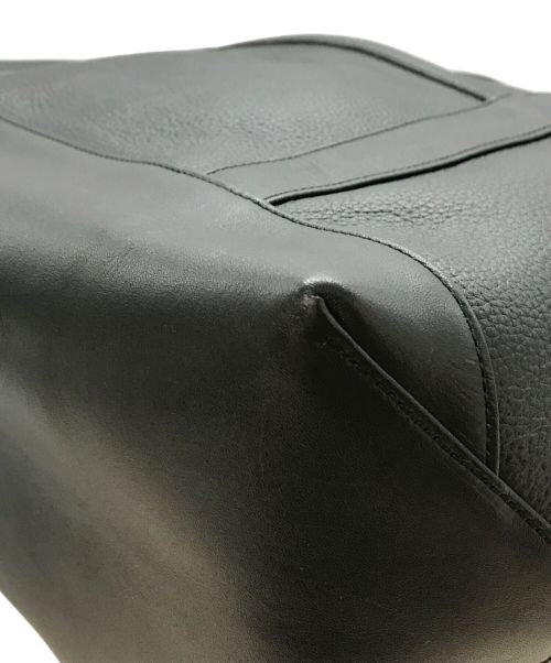 KIJI（キジ）KIJI (キジ) レザートートバッグ ブラックの古着・服飾アイテム