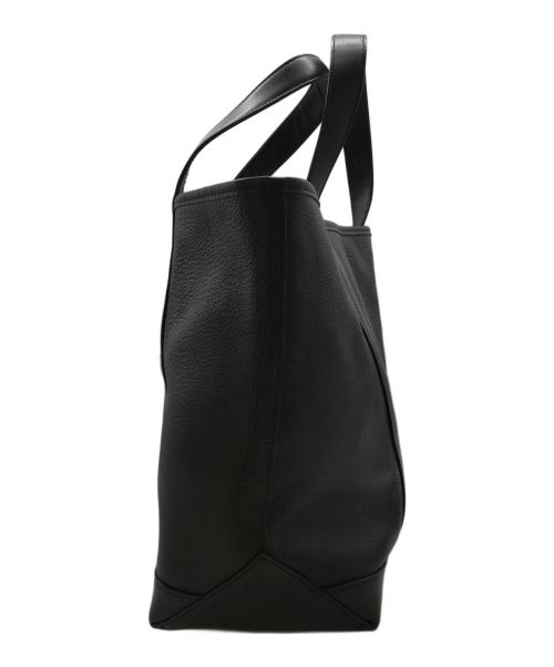 KIJI（キジ）KIJI (キジ) レザートートバッグ ブラックの古着・服飾アイテム