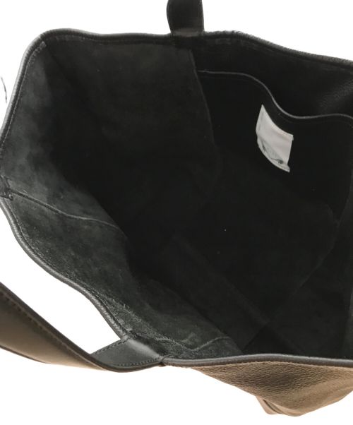 KIJI（キジ）KIJI (キジ) レザートートバッグ ブラックの古着・服飾アイテム