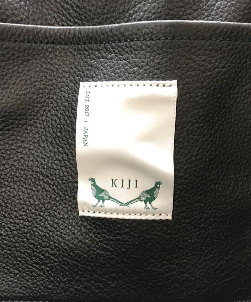 KIJI（キジ）KIJI (キジ) レザートートバッグ ブラックの古着・服飾アイテム
