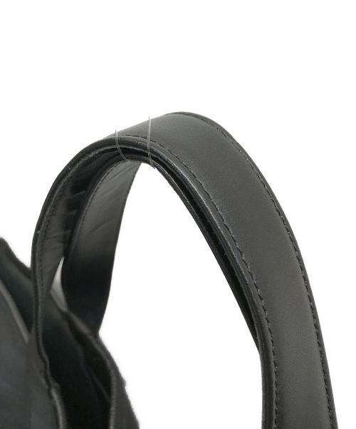 KIJI（キジ）KIJI (キジ) レザートートバッグ ブラックの古着・服飾アイテム