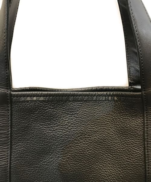 KIJI（キジ）KIJI (キジ) レザートートバッグ ブラックの古着・服飾アイテム