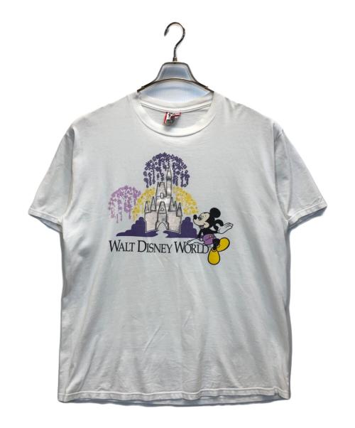 DISNEY（ディズニー）DISNEY (ディズニー) プリントTシャツ ホワイト サイズ:LARGE/X-LARGEの古着・服飾アイテム