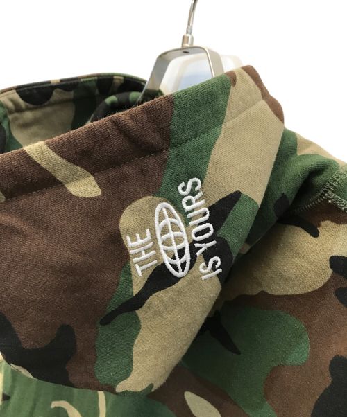 SUPREME（シュプリーム）Supreme (シュプリーム) World Is Yours Hooded Sweatshirt オリーブ サイズ:XLの古着・服飾アイテム