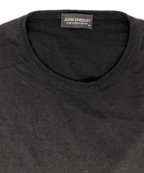 JOHN SMEDLEY（ジョンスメドレー）JOHN SMEDLEY (ジョンスメドレー) ウールクルーネックニット ブラック サイズ:XLの古着・服飾アイテム