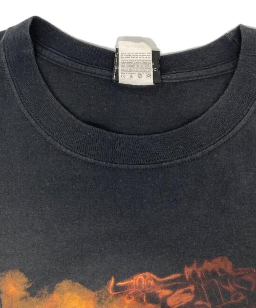 HARLEY-DAVIDSON（ハーレーダビッドソン）HARLEY-DAVIDSON (ハーレーダビッドソン) Hanes (ヘインズ) プリントTシャツ ブラック サイズ:2XLの古着・服飾アイテム