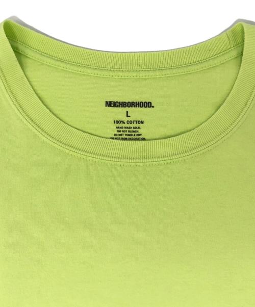 NEIGHBORHOOD（ネイバーフッド）NEIGHBORHOOD (ネイバーフッド) 禰威暴亜 プリントTシャツ グリーン サイズ:Lの古着・服飾アイテム