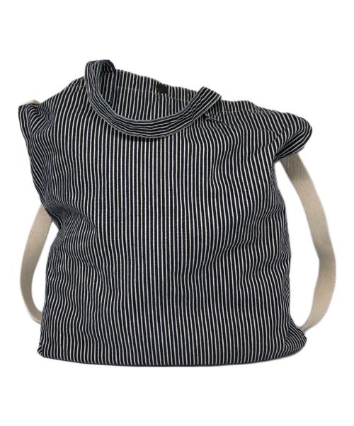 RRL（ダブルアールエル）RRL (ダブルアールエル) ヒッコリーストライプトートバッグ インディゴの古着・服飾アイテム