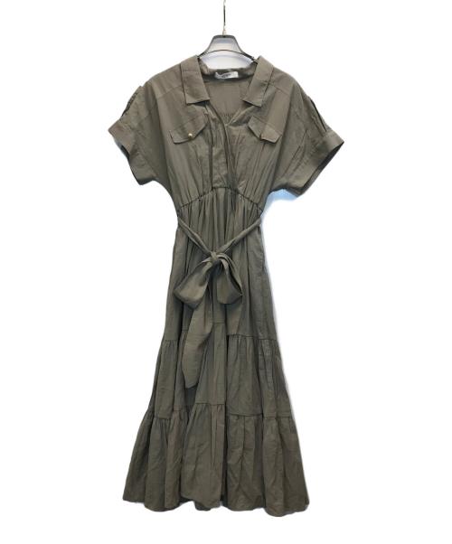 HER LIP TO（ハーリップトゥ）HER LIP TO (ハーリップトゥ) Day Dreaming Long Shirt Dress ブラウン サイズ:Sの古着・服飾アイテム