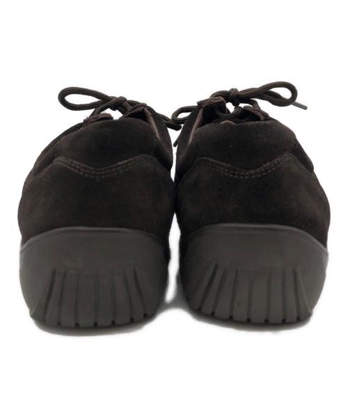 ERMENEGILDO ZEGNA（エルメネジルド・ゼニア）ERMENEGILDO ZEGNA (エルメネジルド・ゼニア) スエードローカットスニーカー ブラウン サイズ:6 1/2の古着・服飾アイテム