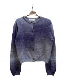 LE CIEL BLEU（ルシェルブルー）の古着「Gradation Mohair Cardigan」｜パープル
