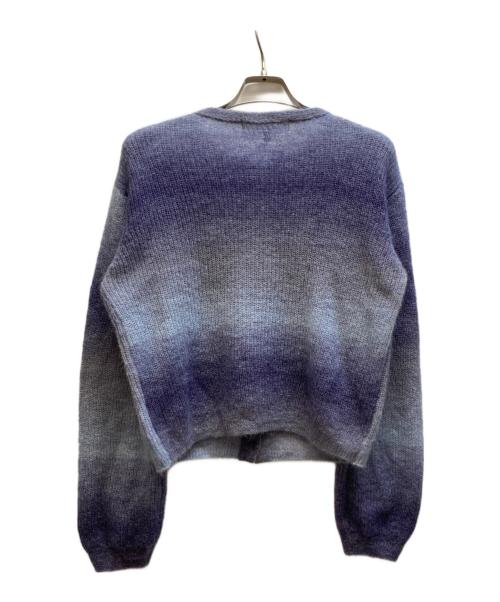 LE CIEL BLEU（ルシェルブルー）LE CIEL BLEU (ルシェルブルー) Gradation Mohair Cardigan パープル サイズ:36の古着・服飾アイテム