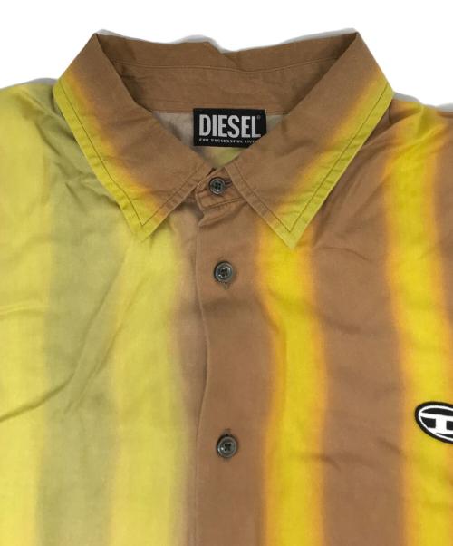 DIESEL（ディーゼル）DIESEL (ディーゼル) DロゴS/Sシャツ イエロー サイズ:Lの古着・服飾アイテム