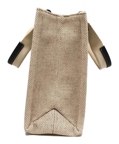 Chloe（クロエ）Chloe (クロエ) ウッディ キャンバススモール ハンドバッグ アイボリー×ネイビーの古着・服飾アイテム