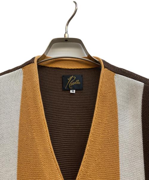 Needles（ニードルズ）Needles (ニードルズ) V Neck Cardigan ブラウン サイズ:Mの古着・服飾アイテム