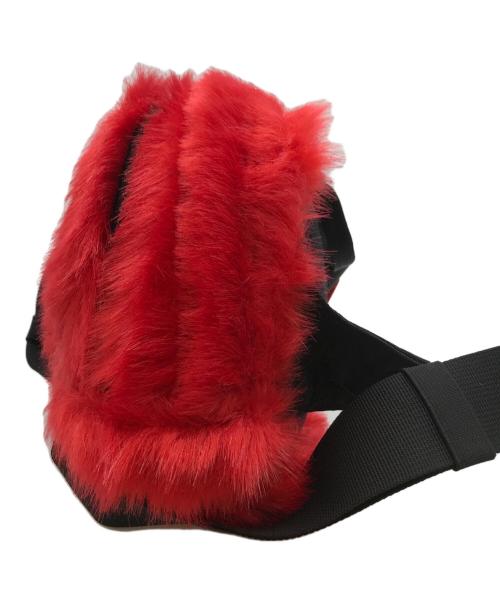 THE NORTH FACE（ザ ノース フェイス）THE NORTH FACE (ザ ノース フェイス) Supreme (シュプリーム) Fur Waist Bag Black レッド 未使用品の古着・服飾アイテム