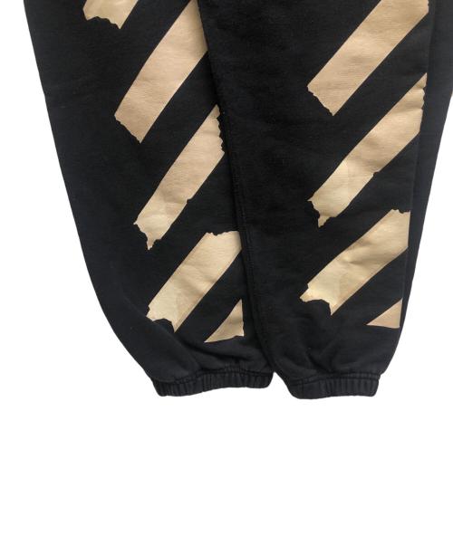 OFFWHITE（オフホワイト）OFFWHITE (オフホワイト) TAPED ARROWS スウェット ジョガーパンツ ブラック サイズ:Mの古着・服飾アイテム