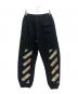 OFFWHITE (オフホワイト) TAPED ARROWS スウェット ジョガーパンツ ブラック サイズ:M：12000円