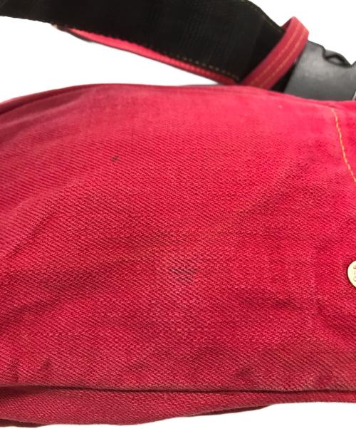 ONE-PIECE OF ROCK（ワンピース オブ ロック）ONE-PIECE OF ROCK (ワンピース オブ ロック) DENIM SHOULDER BAG レッドの古着・服飾アイテム