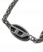 DIESELディーゼル）の古着「ロゴモチーフチェーンネックレス」｜シルバー