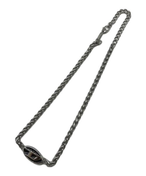 DIESEL（ディーゼル）DIESEL (ディーゼル) ロゴモチーフチェーンネックレス シルバーの古着・服飾アイテム