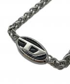 DIESELディーゼル）の古着「ロゴモチーフチェーンネックレス」｜シルバー