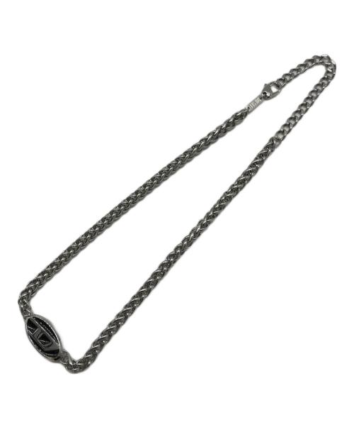 DIESEL（ディーゼル）DIESEL (ディーゼル) ロゴモチーフチェーンネックレス シルバーの古着・服飾アイテム