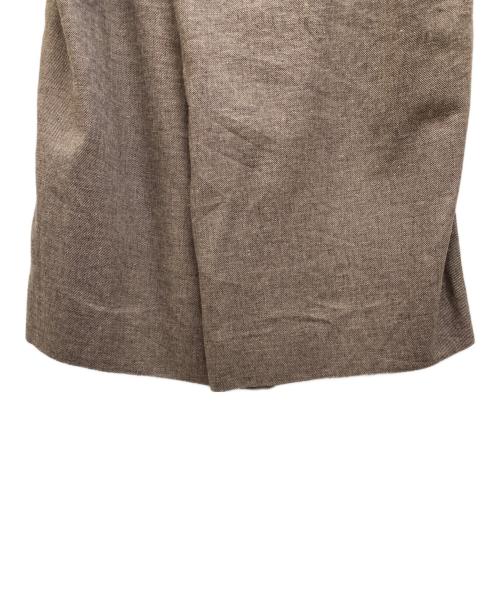 SACRA（サクラ）SACRA (サクラ) LINEN COTTON CHAMBRAY PANTS ブラウン サイズ:38の古着・服飾アイテム