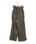 SACRA (サクラ) LINEN COTTON CHAMBRAY PANTS ブラウン サイズ:38：6000円
